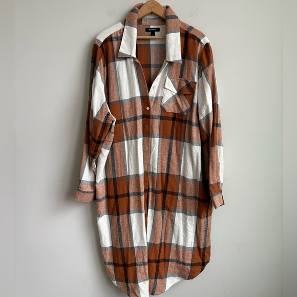 Torrid Cotton Long Line Shacket Size 2X - Picture 9 of 9